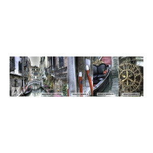 Campione di Fotomurale Adesivo Deluxe Sticker - Da secoli in silenziosa riflessione - Venezia, Città, Architettura - 100x30 cm