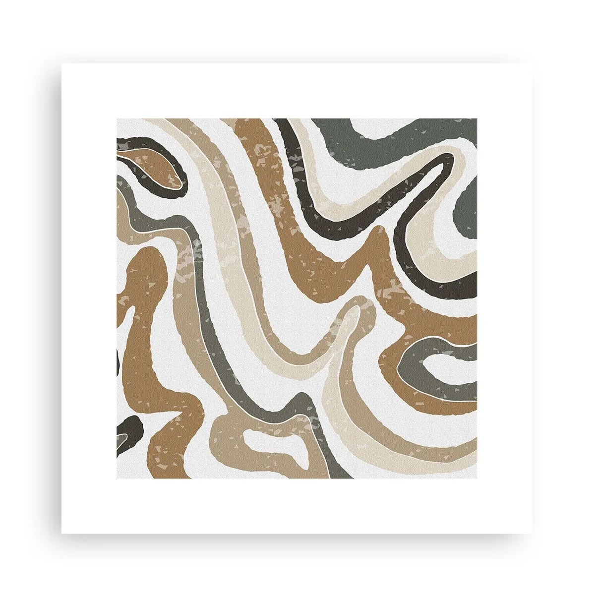 Poster - I meandri dei colori della terra - 30x30 cm