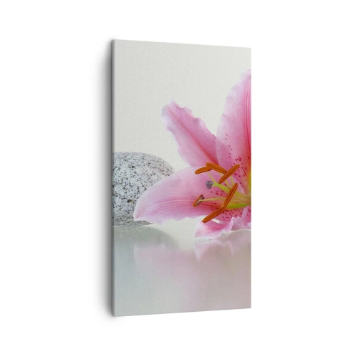 Quadro su tela - Stampe su Tela - Studio in rosa, grigio e bianco - 45x80 cm
