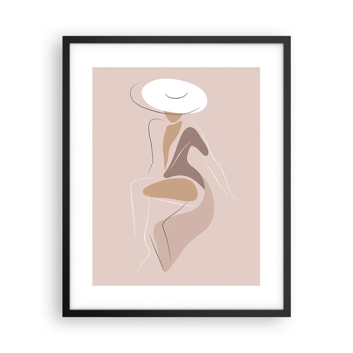 Poster in cornice nera - Essere una dama - 40x50 cm