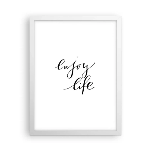 Poster in cornice bianca - Niente da aggiungere... - 30x40 cm