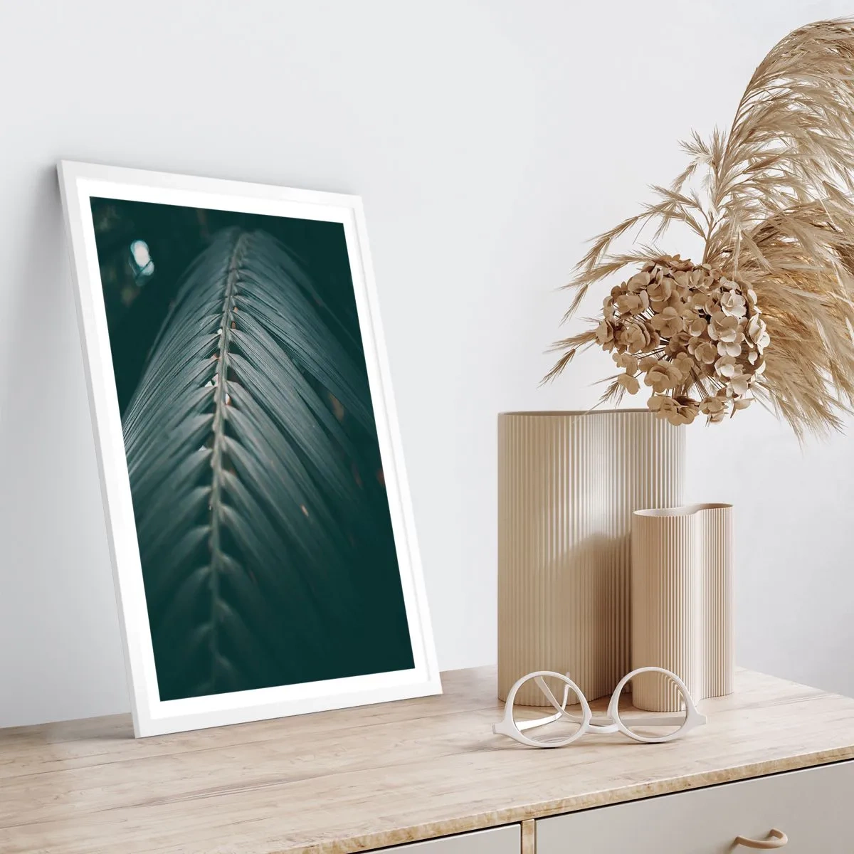 Poster in cornice bianca - La precisione della natura - 70x100 cm