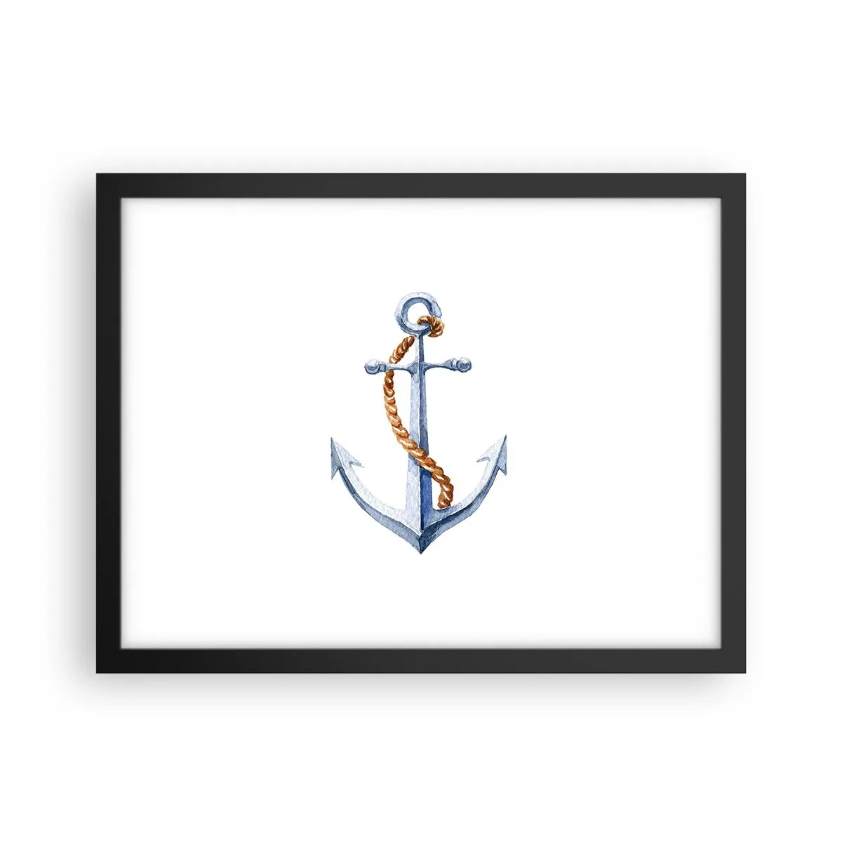 Poster in cornice nera - Benvenuta avventura! - 40x30 cm