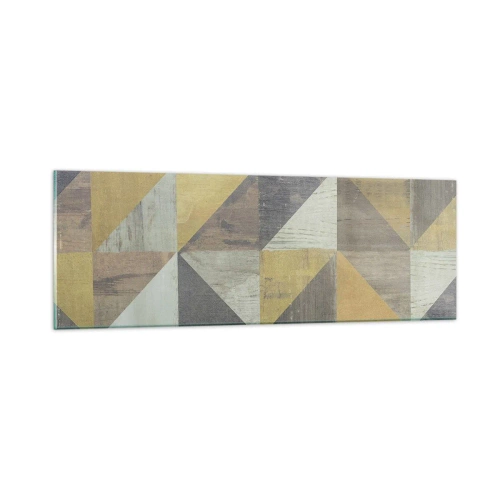 Quadro su vetro - Secondo i triangoli - 90x30 cm