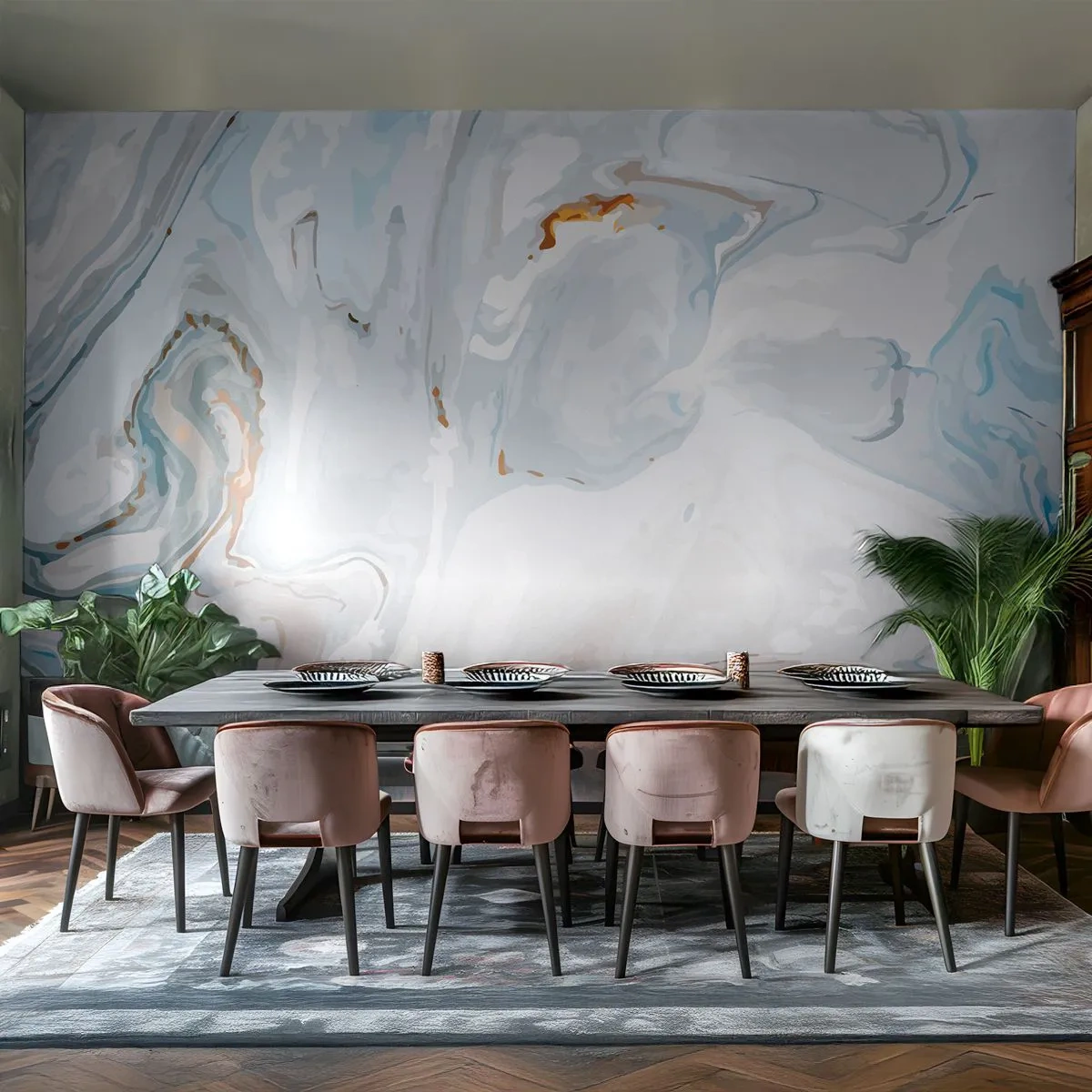 Fotomurali Premium Sand - Bianchi sovrapposti - Astrazione, Pezzo, Modello moderno - 300x210 cm