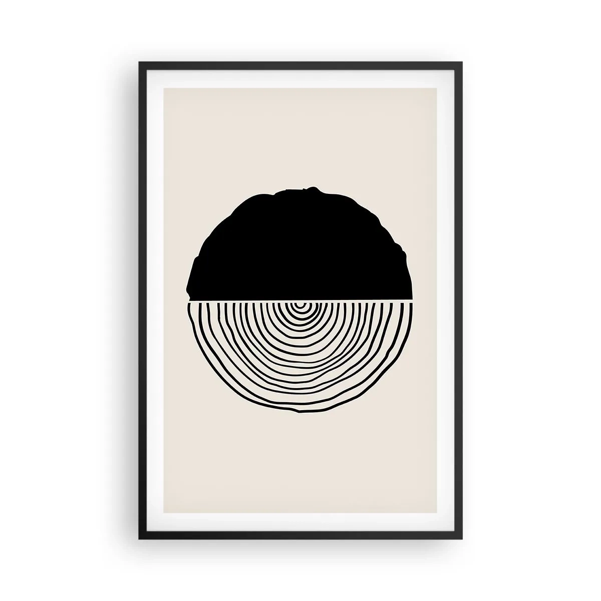 Poster in cornice nera - A metà - 61x91 cm