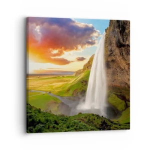 Quadro su tela - Stampe su Tela - Nel mezzo dell'estate islandese - 30x30 cm