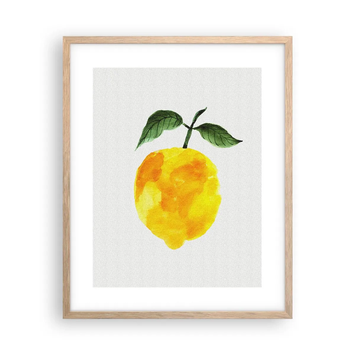 Poster in cornice rovere chiaro - Scoprire il sapore del sole - 40x50 cm