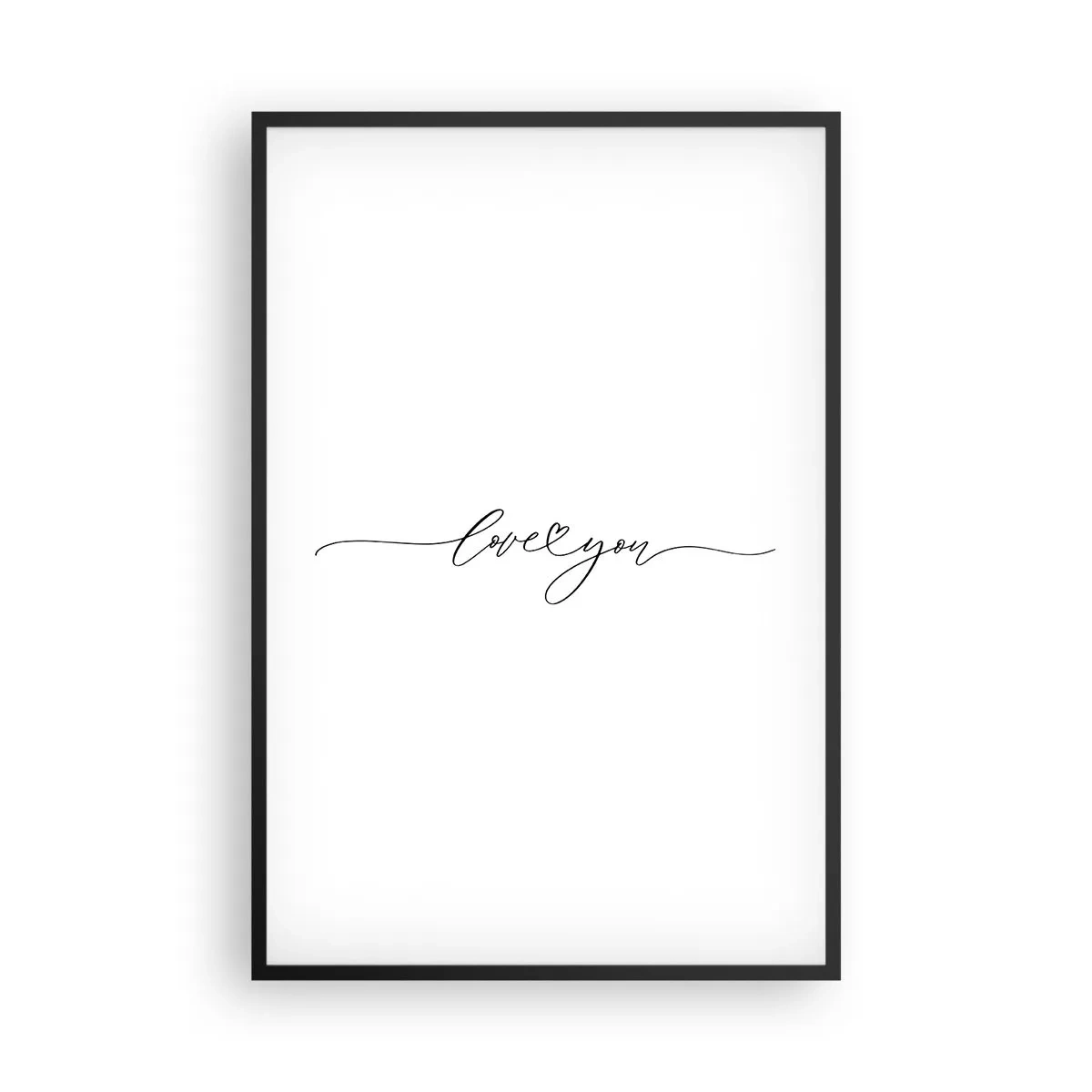 Poster in cornice nera - Bianco e nero - 61x91 cm