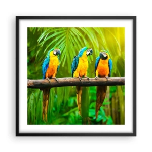 Poster in cornice nera - Hai sentito che ha fatto? - 50x50 cm