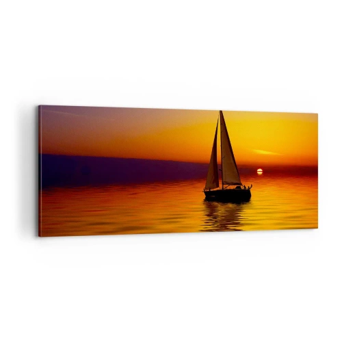 Quadro su tela - Stampe su Tela - Che silenzio al tramonto... - 100x40 cm