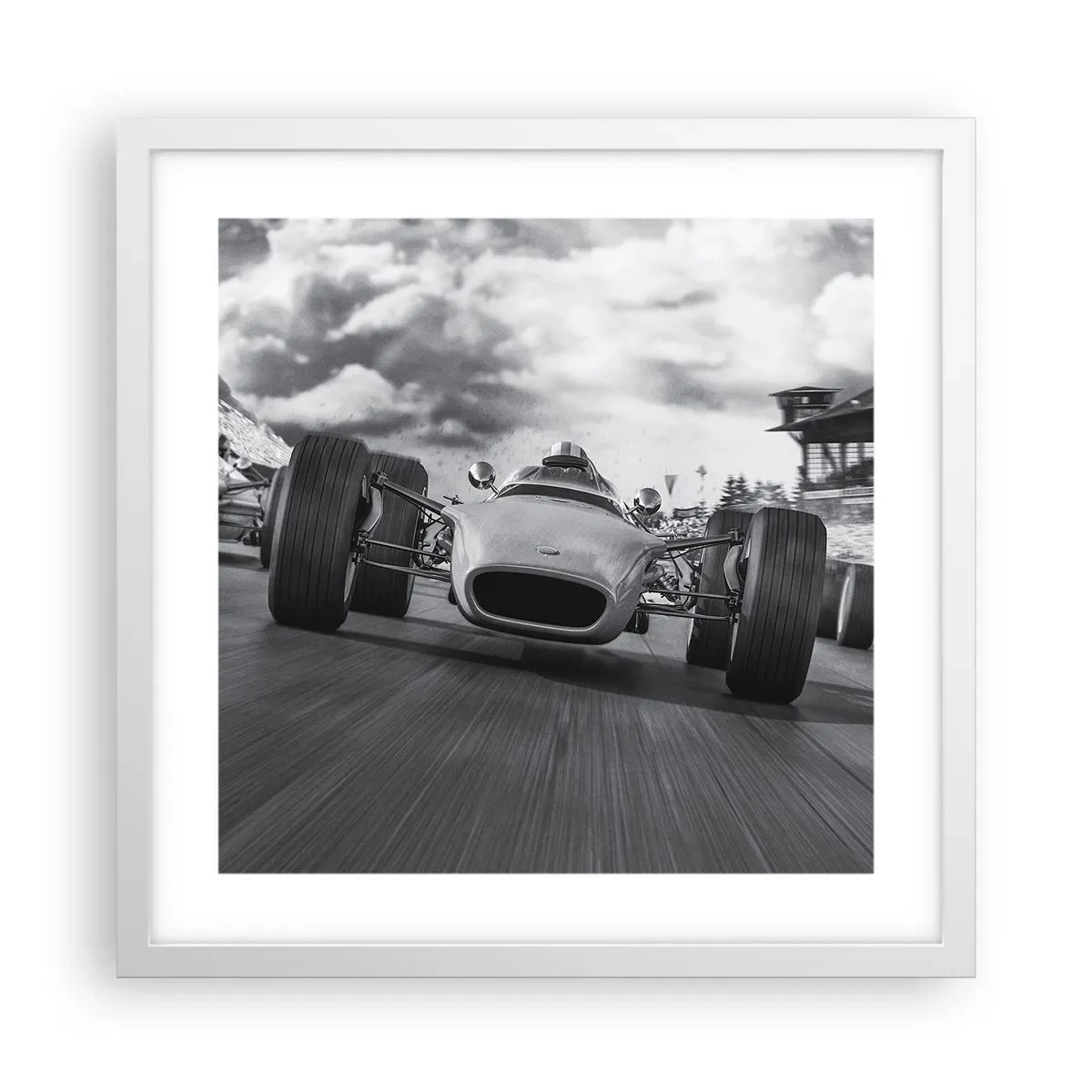 Poster in cornice bianca - C'è la forza! - 40x40 cm