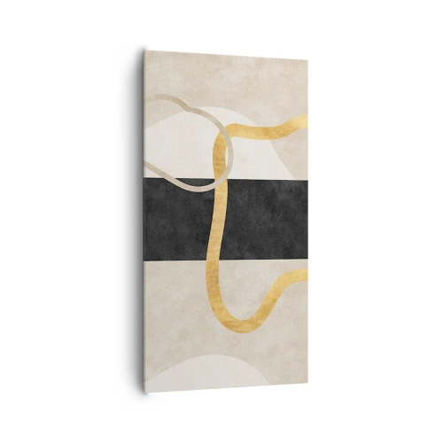 Quadro su tela - Stampe su Tela - Forme intrecciate - 65x120 cm