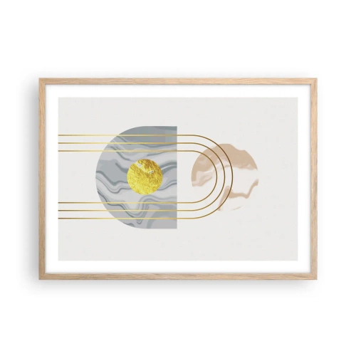 Poster in cornice rovere chiaro - Chiarezza e lucentezza - 70x50 cm