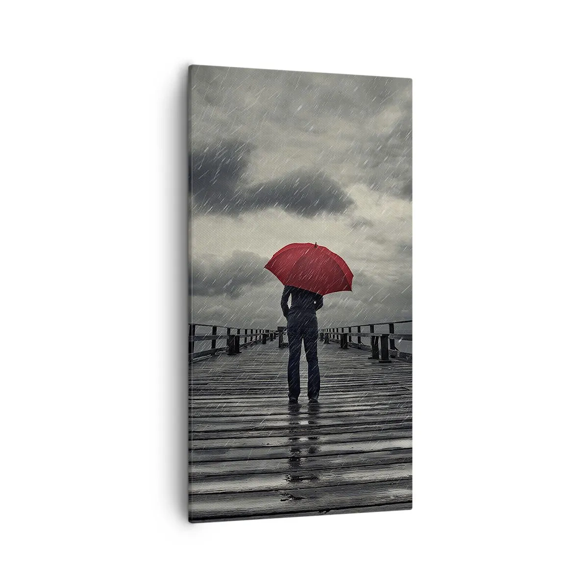 Quadro su tela - Stampe su Tela - Non importa che piove - 55x100 cm
