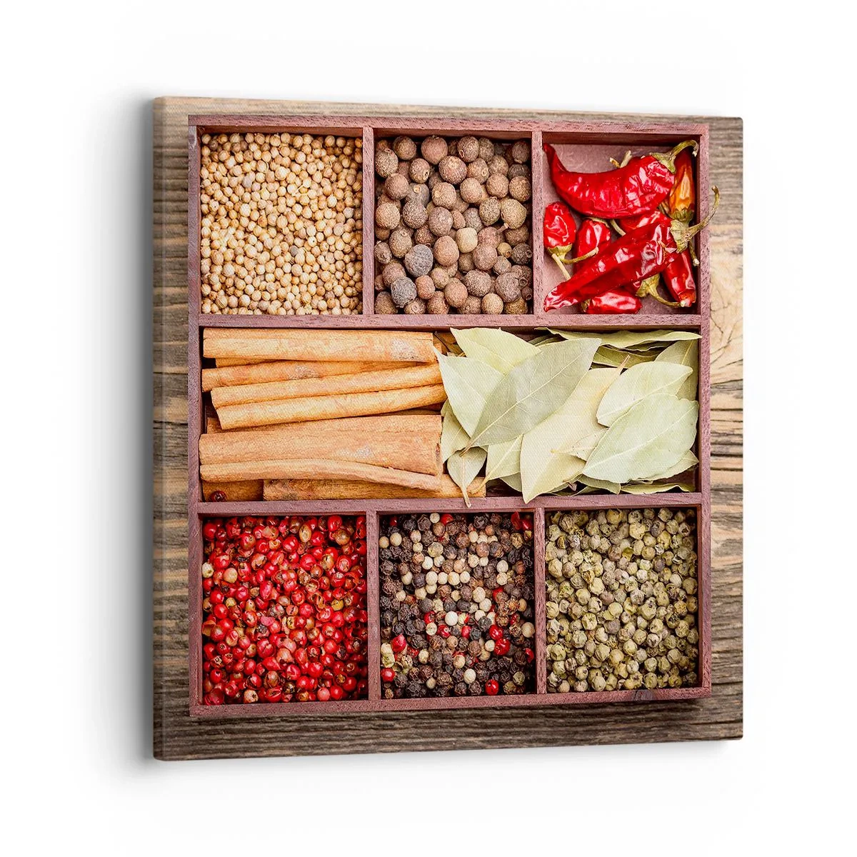 Quadro su tela - Stampe su Tela - Ordine delle forme, bouquet degli aromi - 40x40 cm