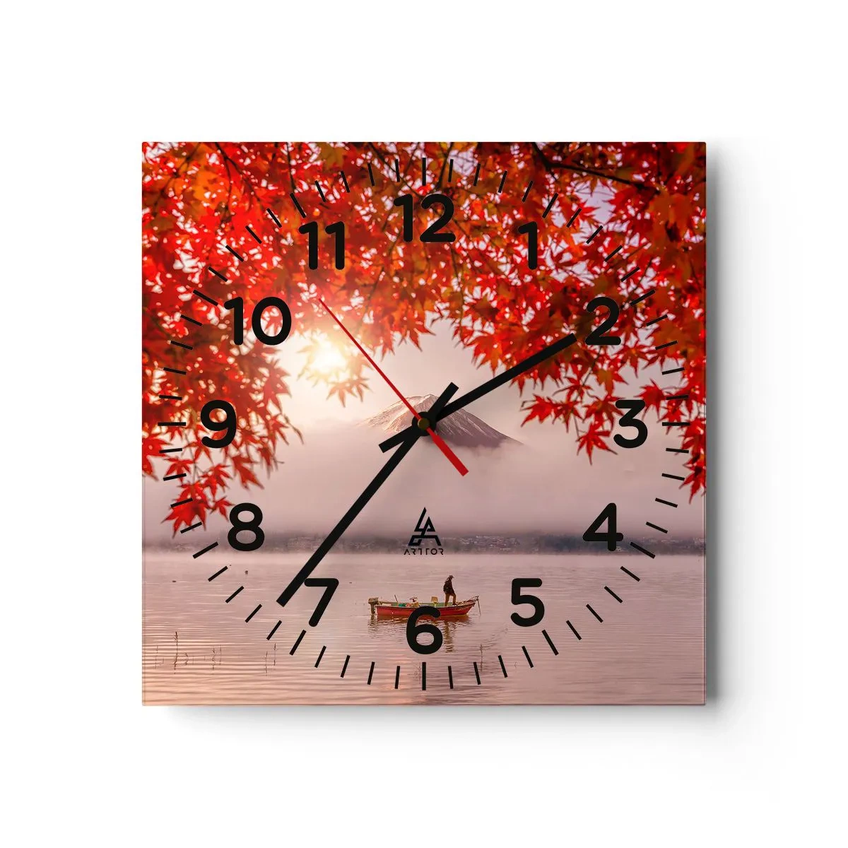 Orologio da parete - Orologio in Vetro - Nell'atmosfera del Giappone - 30x30 cm