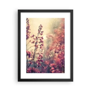 Poster in cornice nera - Giardino misterioso - 30x40 cm