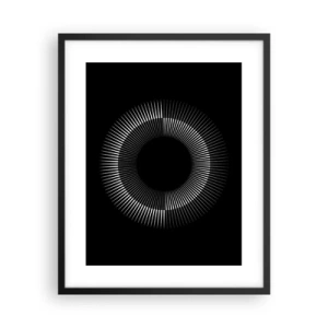 Poster in cornice nera - Sole nero - 40x50 cm