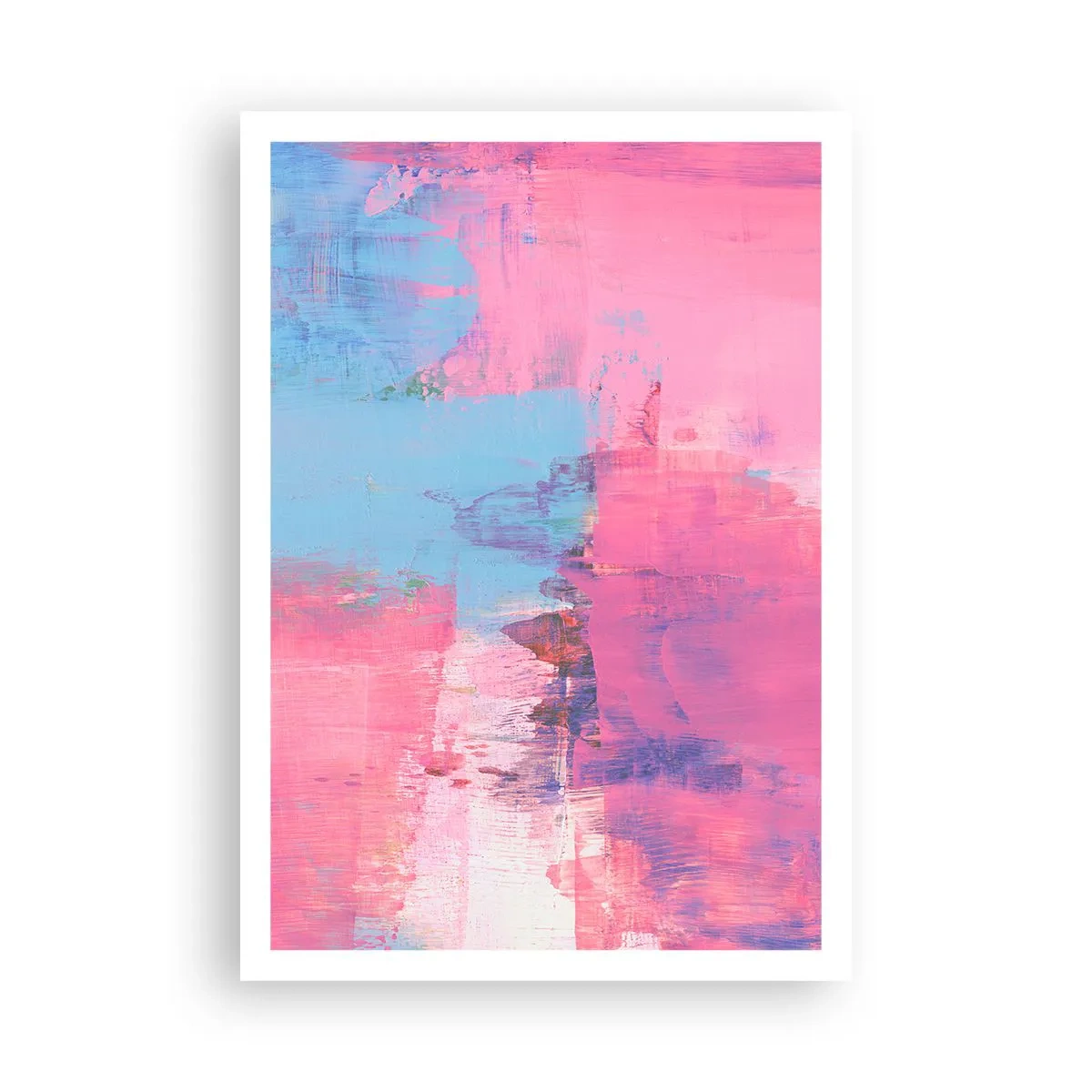 Poster - Rosa, blu e un pizzico di luce - 70x100 cm