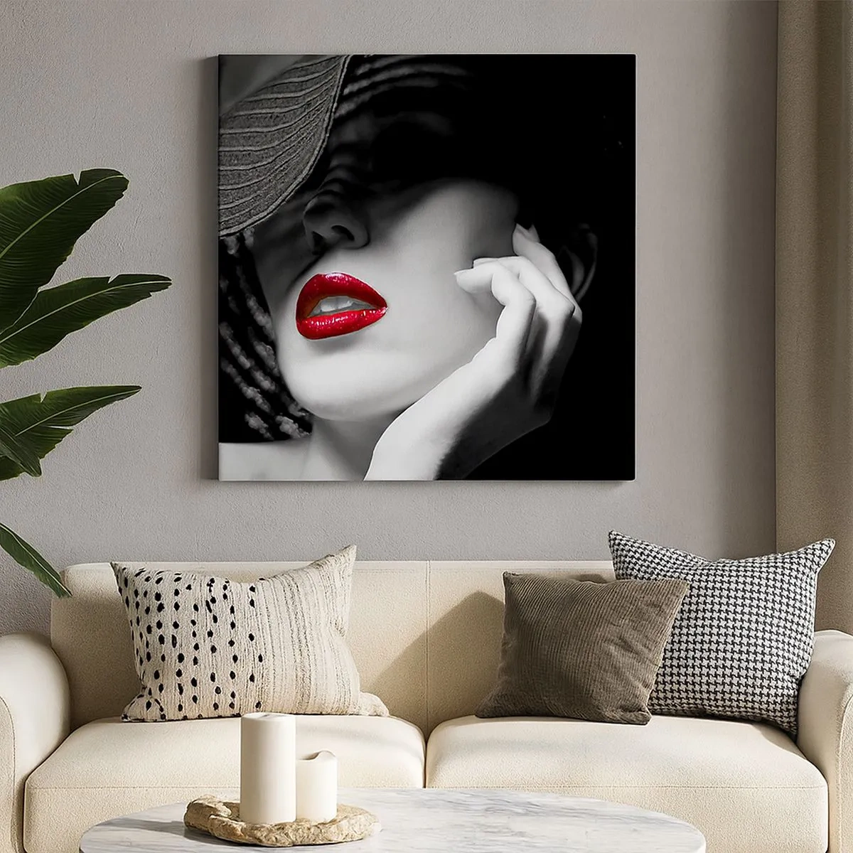 Quadro su tela - Stampe su Tela - Studio in scarlatto - 30x30 cm