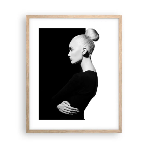 Poster in cornice rovere chiaro - Semplicemente donna - 40x50 cm