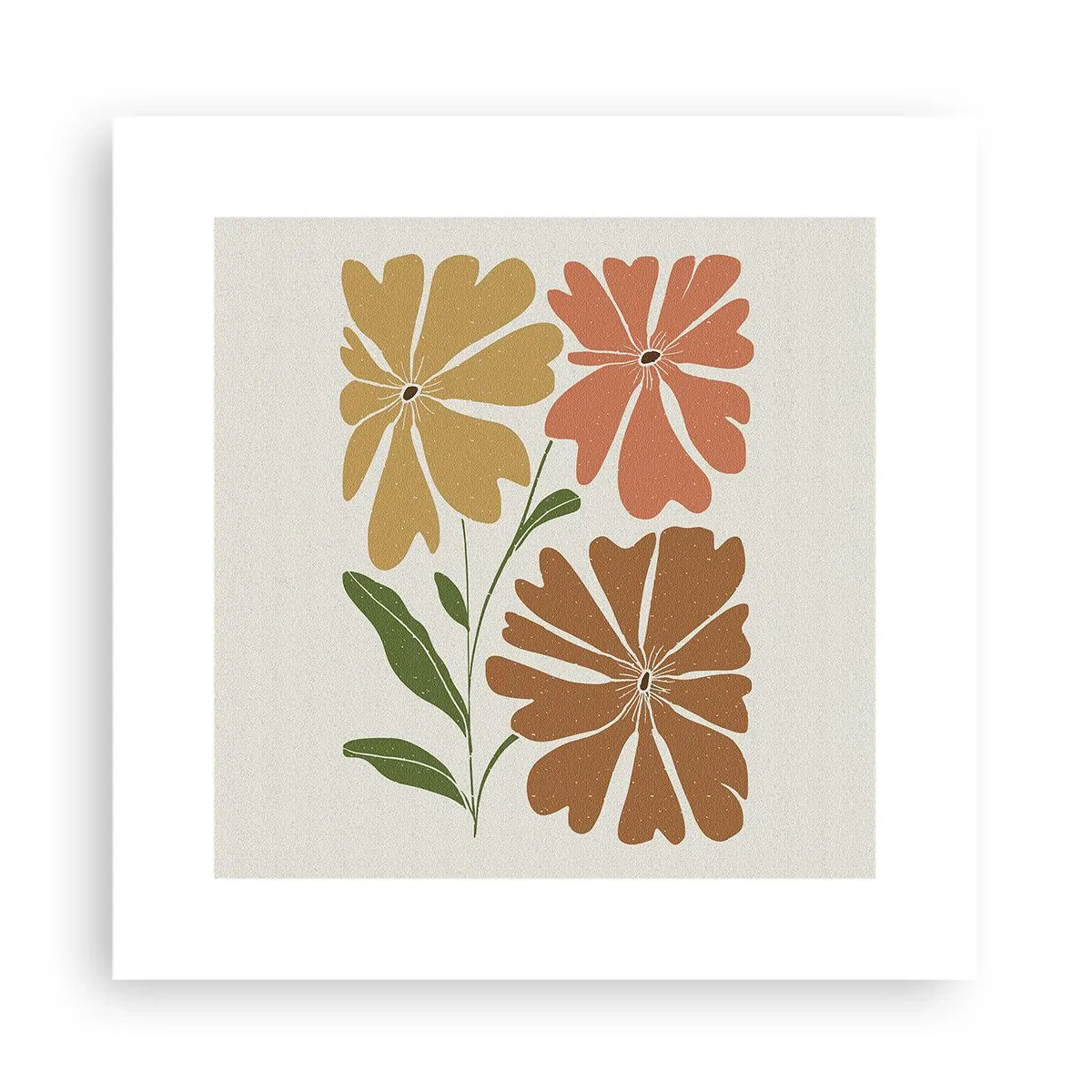 Poster - Natura e geometria - 30x30 cm