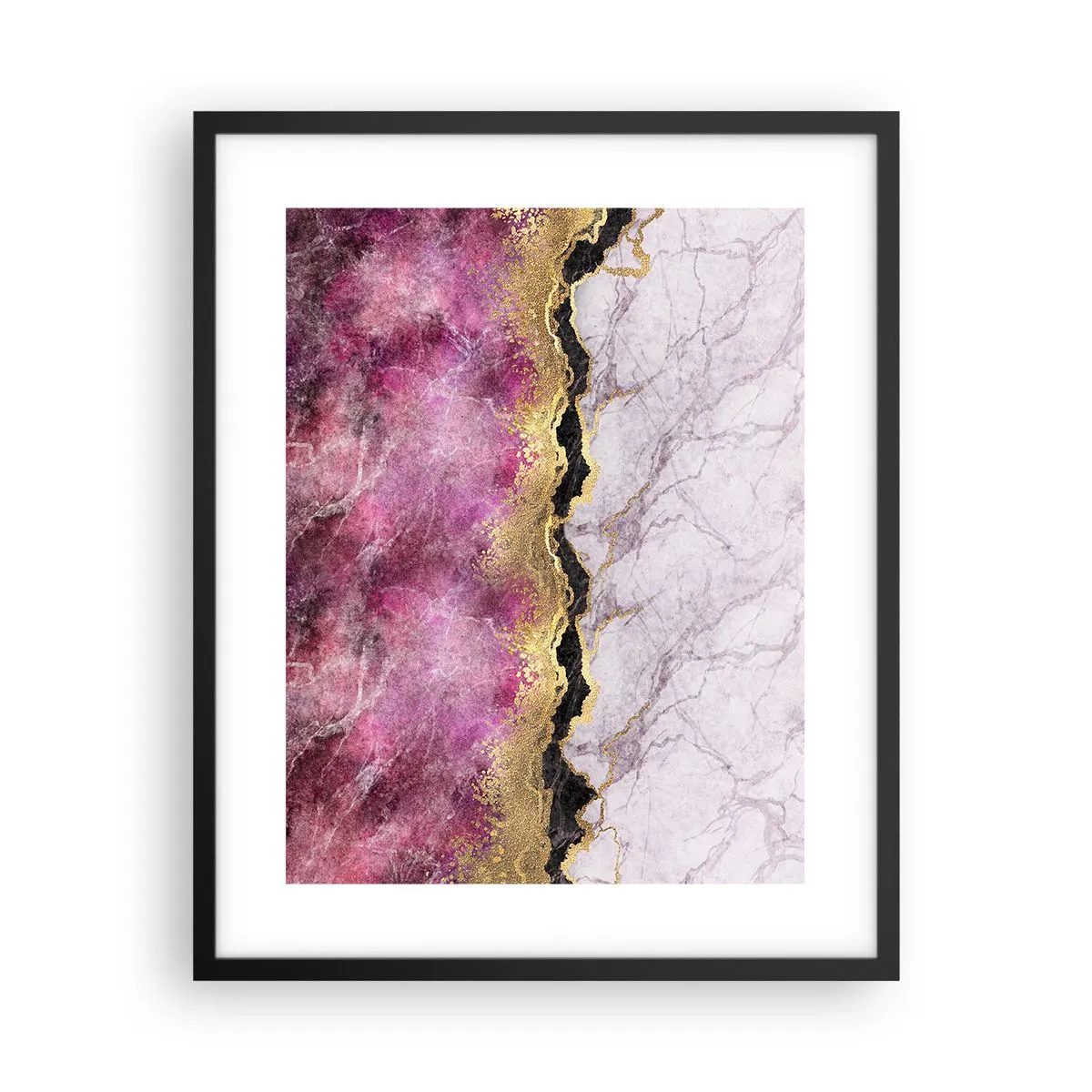 Poster in cornice nera - Sul confine - 40x50 cm
