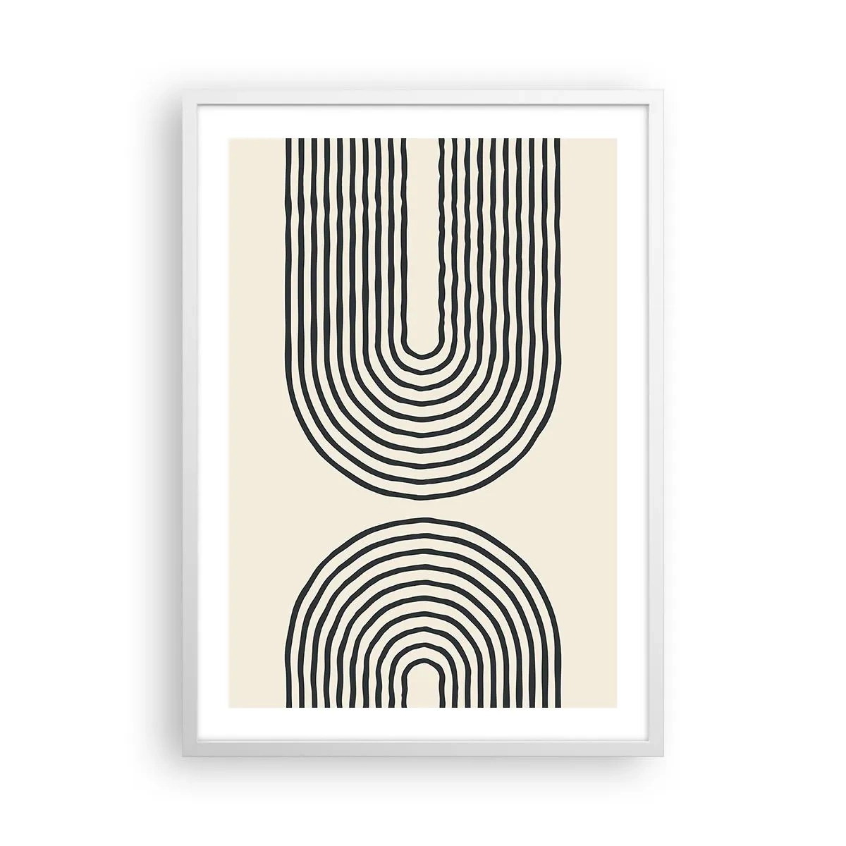 Poster in cornice bianca - Tra un attimo... - 50x70 cm