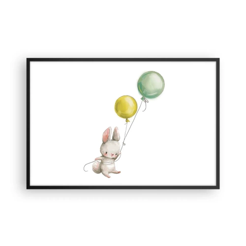 Poster in cornice nera - Volo anch'io! - 91x61 cm