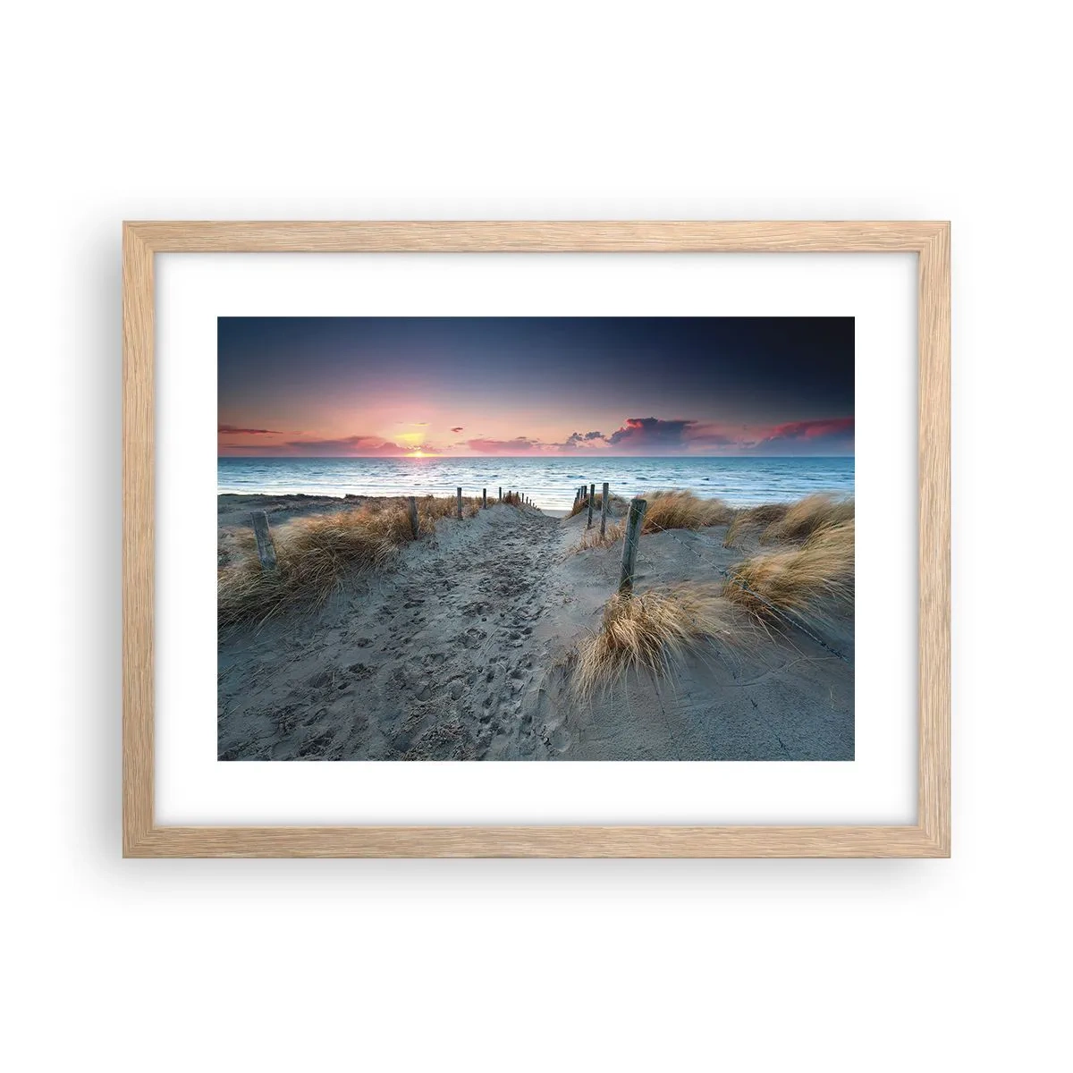 Poster in cornice rovere chiaro - Hai versato un arcobaleno di luce radiosa... - 40x30 cm