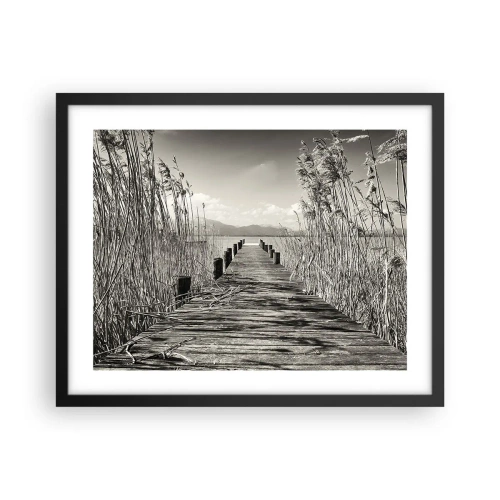 Poster in cornice nera - Nel silenzio dell'erba - 50x40 cm