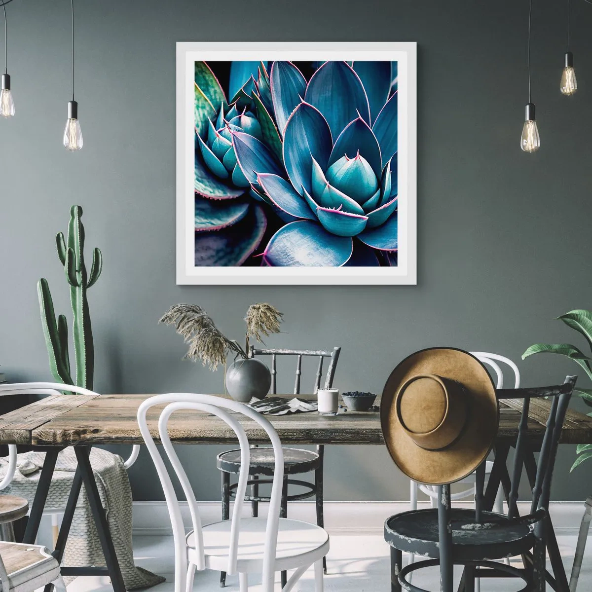 Poster in cornice bianca - Forza vitale - 50x50 cm