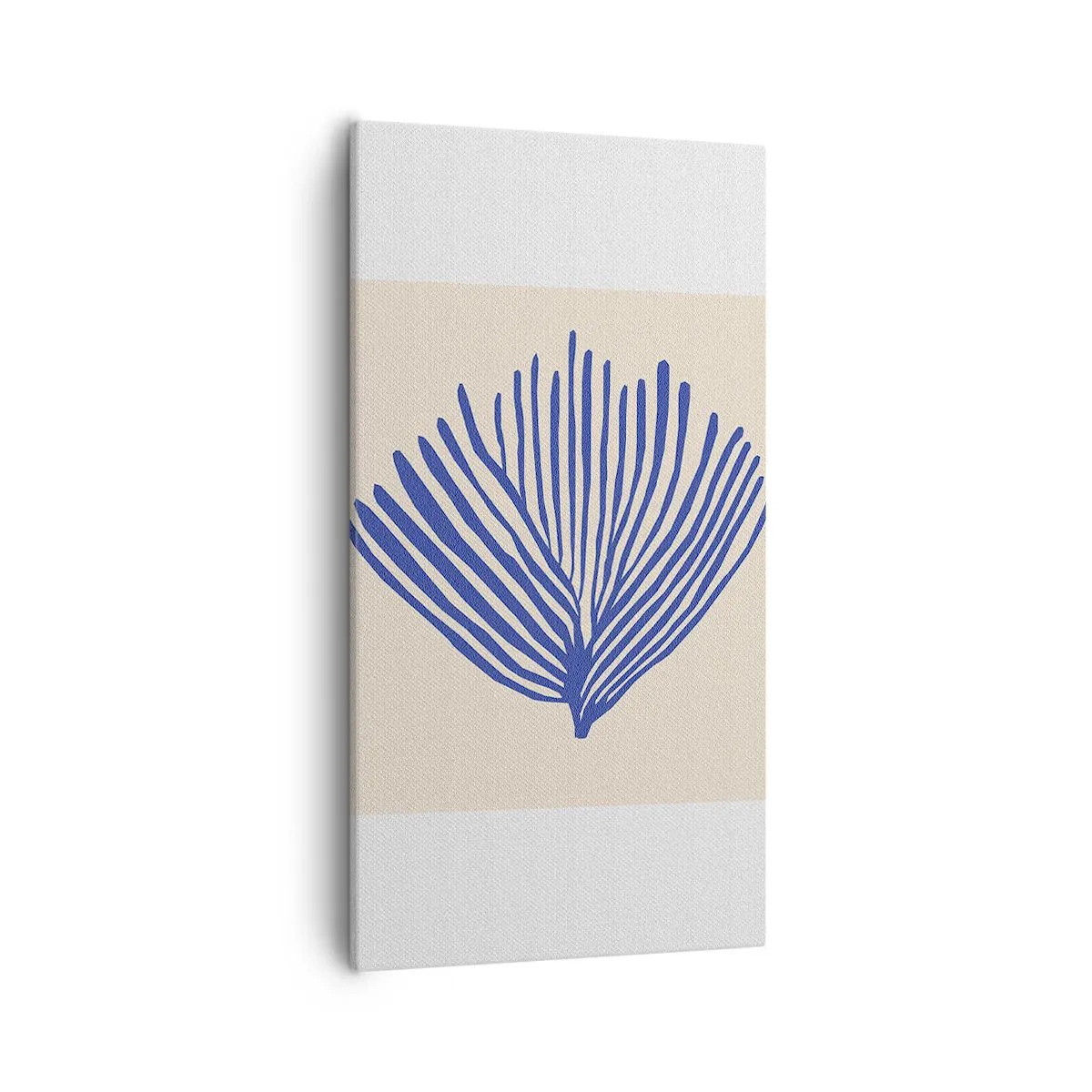 Quadro su tela - Stampe su Tela - Ventaglio blu - 55x100 cm