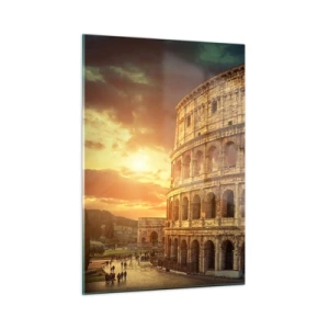 Quadro su vetro - Un'impressione colossale - 50x70cm - Impressione colossale - Decorazione murale moderna per soggiorno e camera da letto ARTTOR