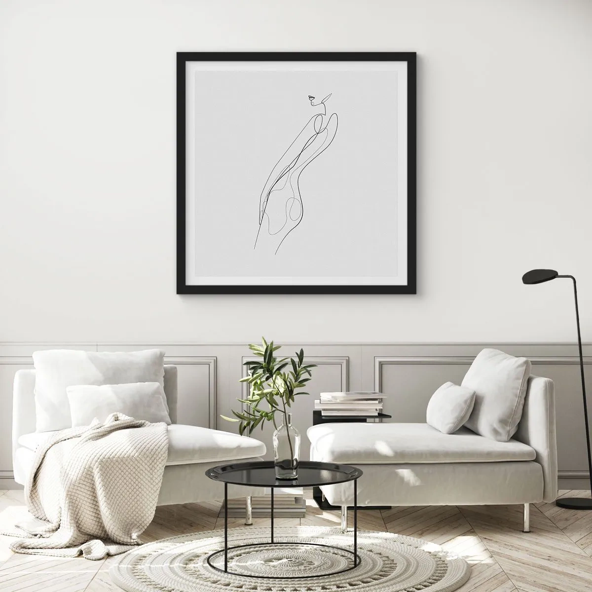 Poster in cornice nera - Appena una promessa - 60x60 cm