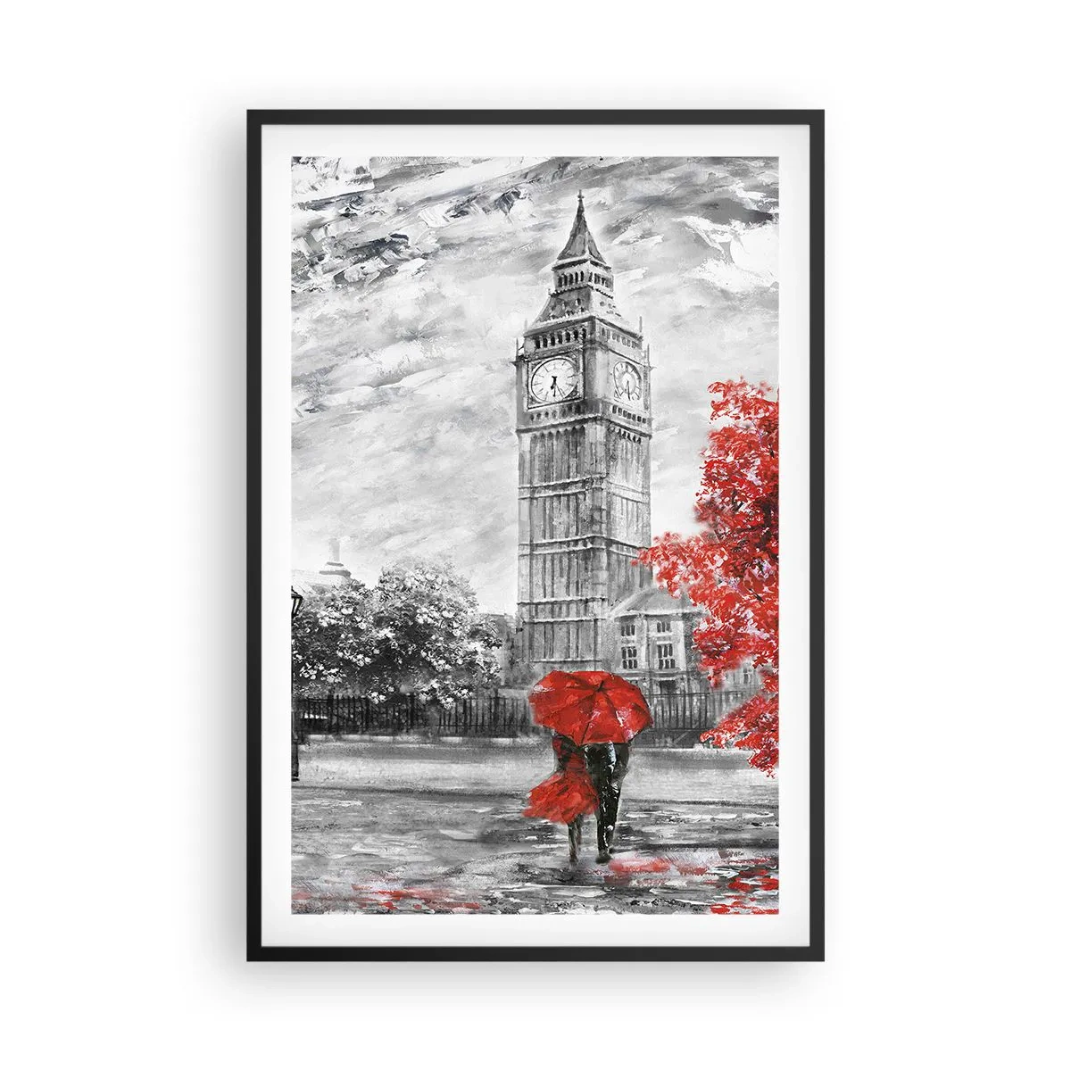 Poster in cornice nera - Un giorno eccitante - 61x91 cm