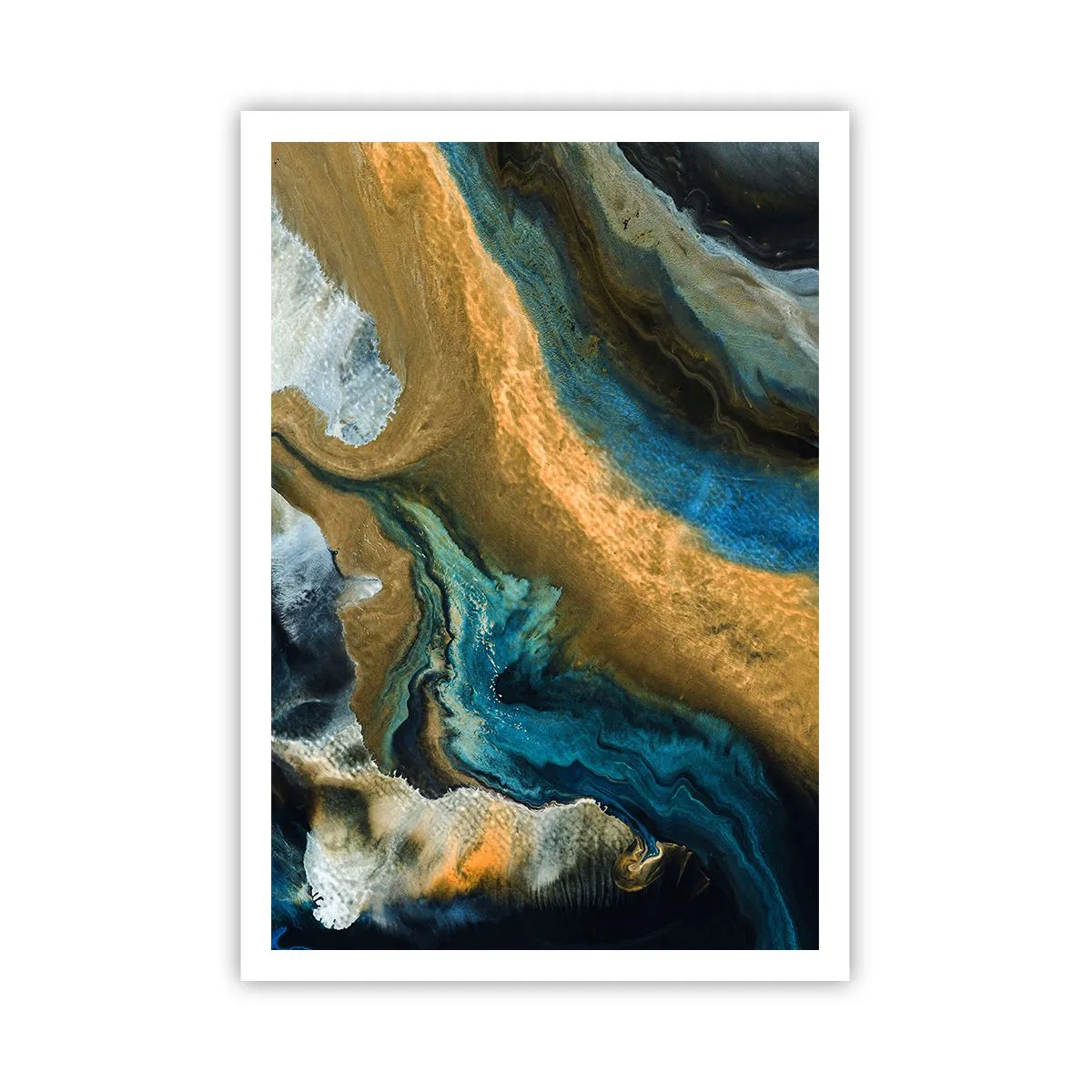 Poster - Blu-oro: influenza reciproca - 70x100 cm