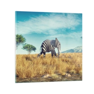 Quadro su vetro - Il grigio non è più di moda - 50x50 cm