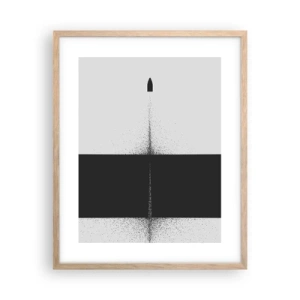 Poster in cornice rovere chiaro - Dritto allo scopo - 40x50 cm