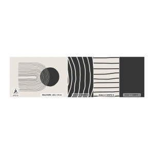 Campione di Fotomurale Adesivo Deluxe Sticker - Tremore e fiducia - Astrazione, Pezzo, Minimalismo - 100x30 cm