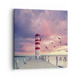 Quadro su tela - Stampe su Tela - Tempo di tornare in porto - 40x40 cm