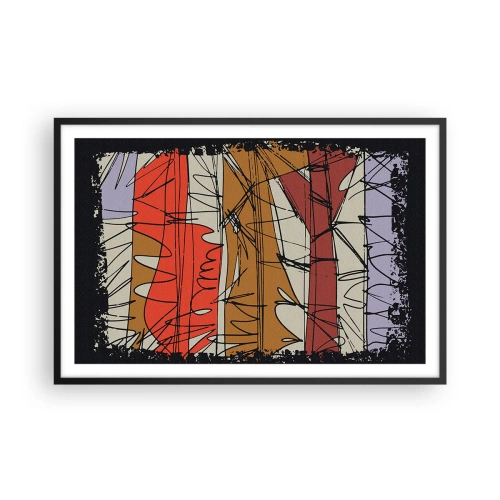Poster in cornice nera - Composizione spontanea - 91x61 cm