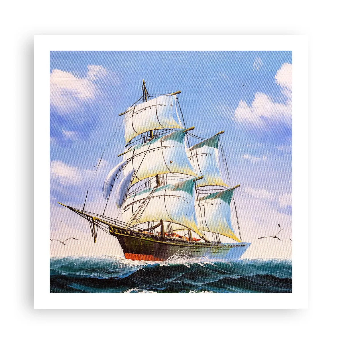 Poster - Con orgoglio nel vento - 60x60 cm