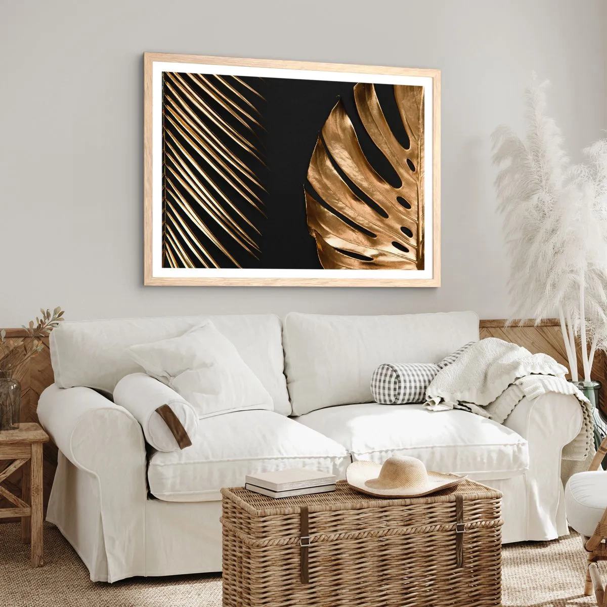 Poster in cornice rovere chiaro - Diverse, ma ugualmente care - 100x70 cm