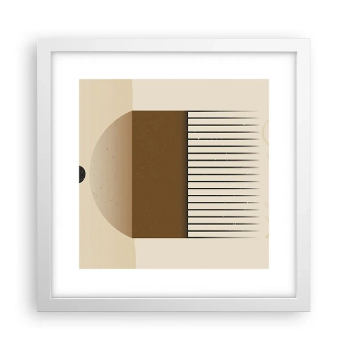 Poster in cornice bianca - Diversi stati - 30x30 cm