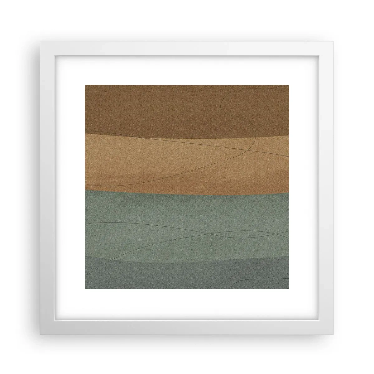 Poster in cornice bianca - Composizione orizzontale - 30x30 cm