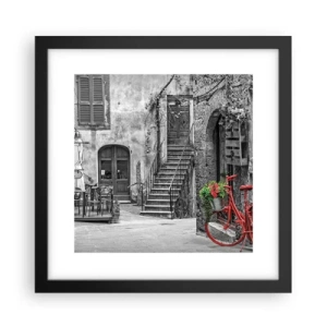 Poster in cornice nera - Angolo toscano - 30x30 cm