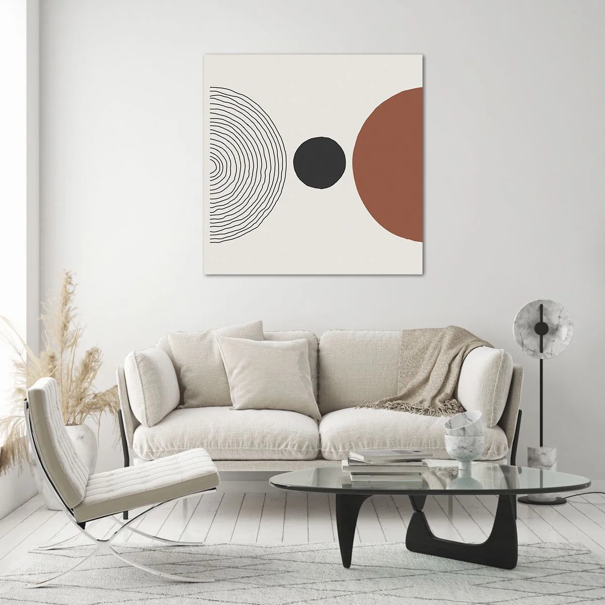 Quadro su vetro - Al centro dell'attenzione - 60x60 cm