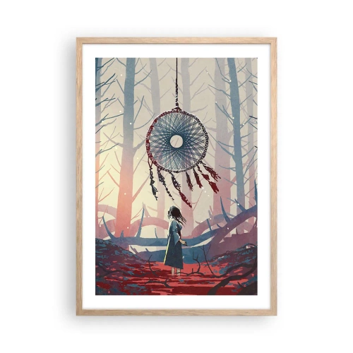 Poster in cornice rovere chiaro - Il rituale segreto della felicità - 50x70 cm